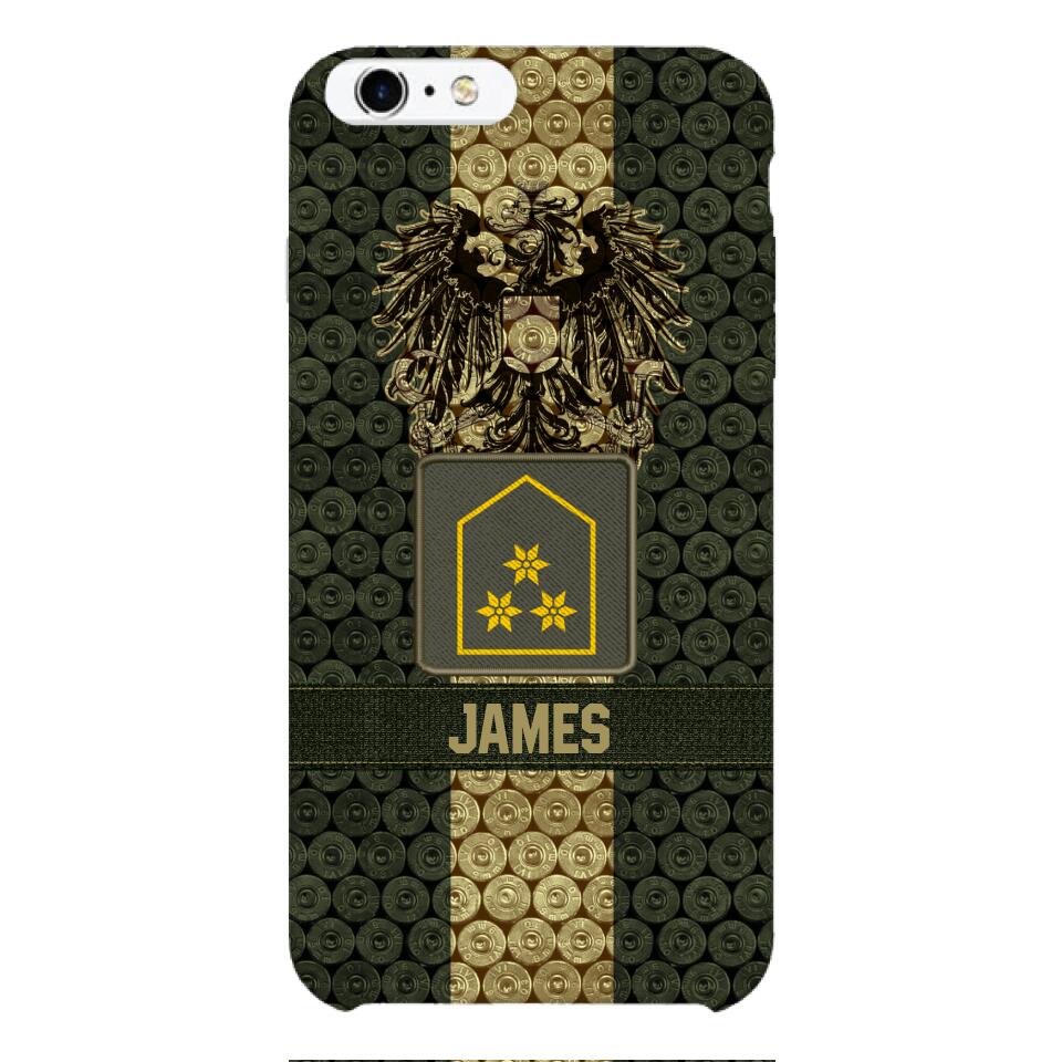 DH Personalized Austrian Soldier Phone Case Printed MQ1204