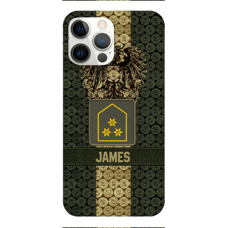 DH Personalized Austrian Soldier Phone Case Printed MQ1204