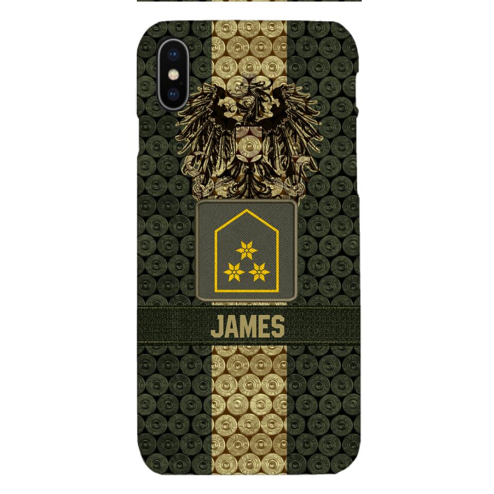 DH Personalized Austrian Soldier Phone Case Printed MQ1204