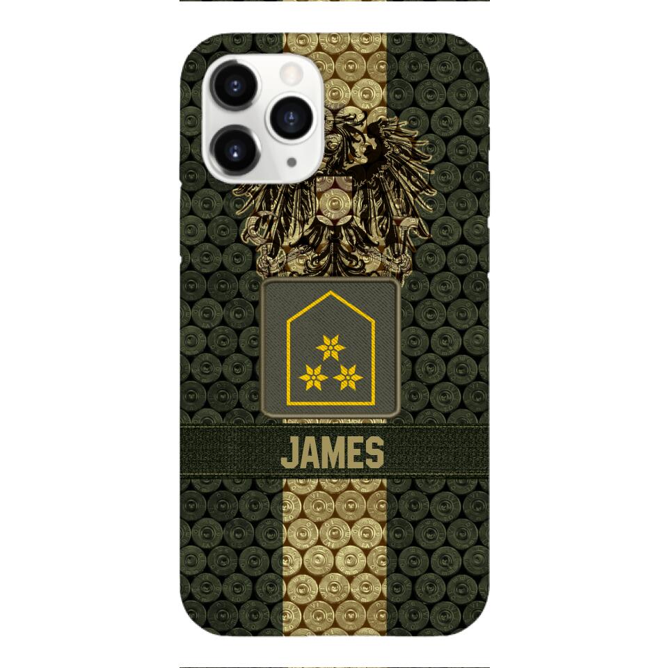 DH Personalized Austrian Soldier Phone Case Printed MQ1204