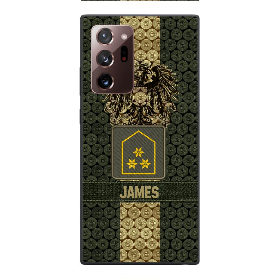 DH Personalized Austrian Soldier Phone Case Printed MQ1204