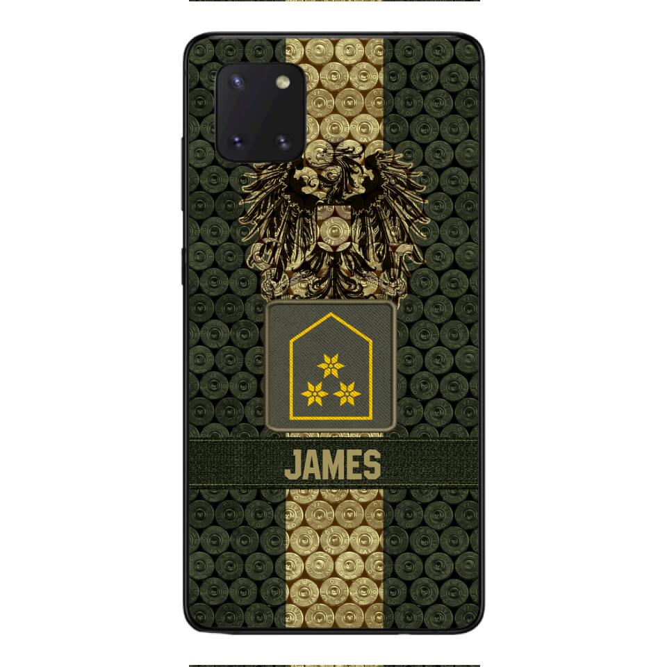 DH Personalized Austrian Soldier Phone Case Printed MQ1204