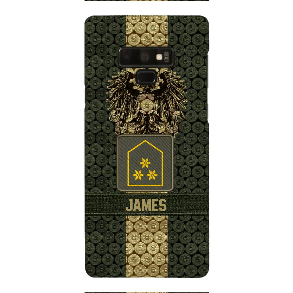 DH Personalized Austrian Soldier Phone Case Printed MQ1204