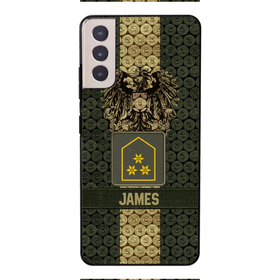 DH Personalized Austrian Soldier Phone Case Printed MQ1204