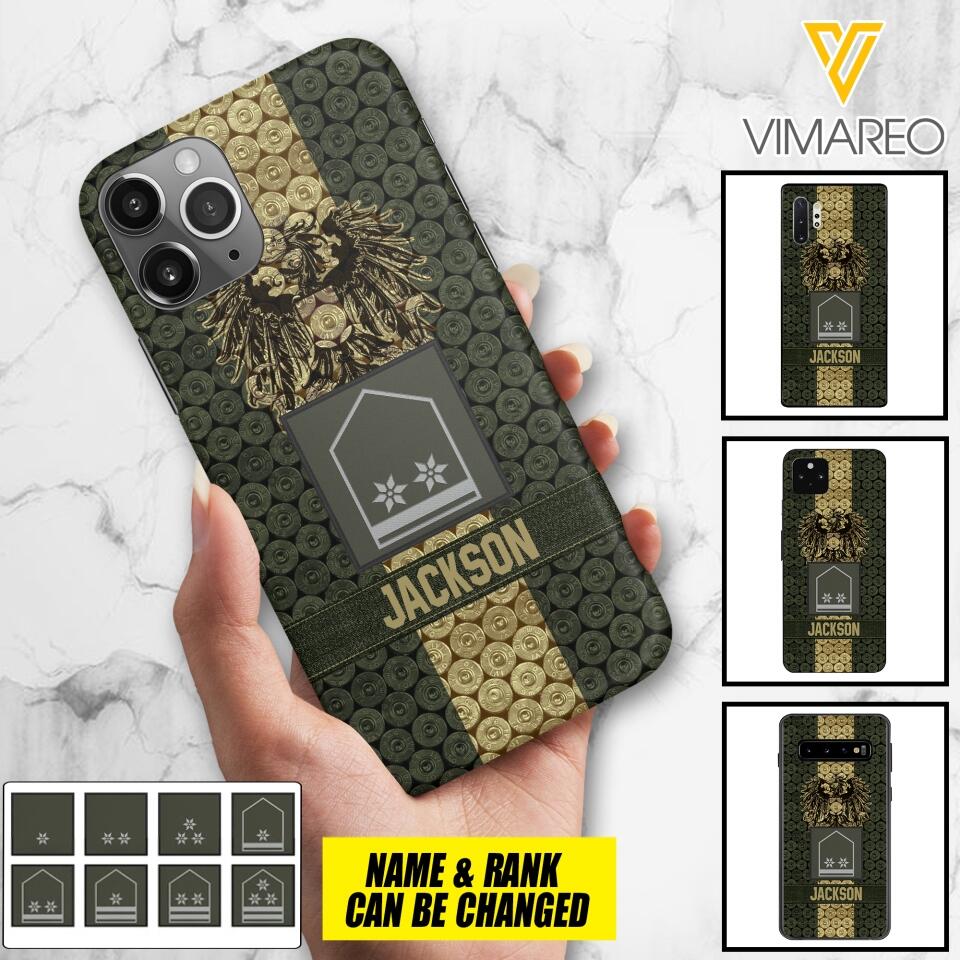 DH Personalized Austrian Soldier Phone Case Printed MQ1204