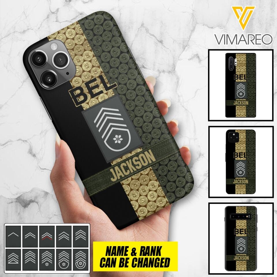 DH Personalized Belgian Soldier Phone Case Printed MQ1204