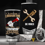 Personalized Loodgieter Tumbler Printed 22APR-HC12