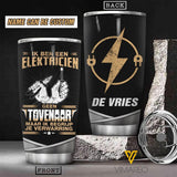 Personalized Elektricien Tumbler Printed 22APR-HC12
