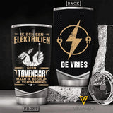 Personalized Elektricien Tumbler Printed 22APR-HC12
