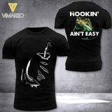 PERSONALIZED HOOKING AIN'T EASY FISHING TSHIRT OR SWEATSHIRT PRINTED QTTN1304