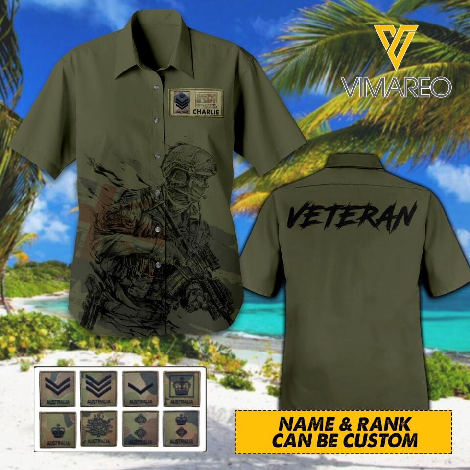 PERSONALIZED AUSTRALIAN VETERAN HAWAII SHIRTS QTHC1304
