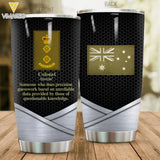 Personalized Australian Soldier Tumbler Printed 22APR-LN13