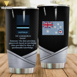 Personalized Australian Soldier Tumbler Printed 22APR-LN13