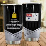 Personalized Australian Soldier Tumbler Printed 22APR-LN13