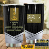 Personalized Australian Soldier Tumbler Printed 22APR-LN13