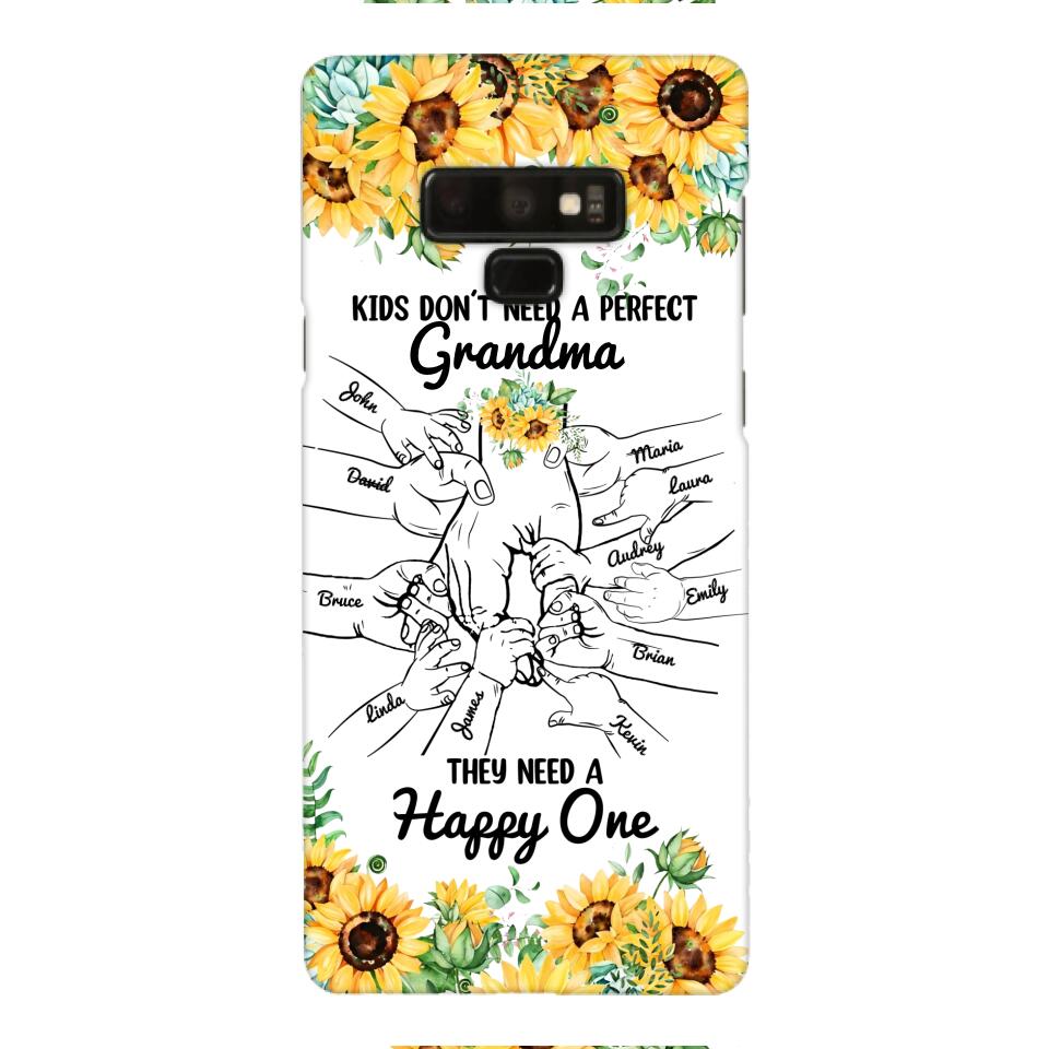 Personalized Kid don't need perfect Grandma Phone Case Printed 3T 1404