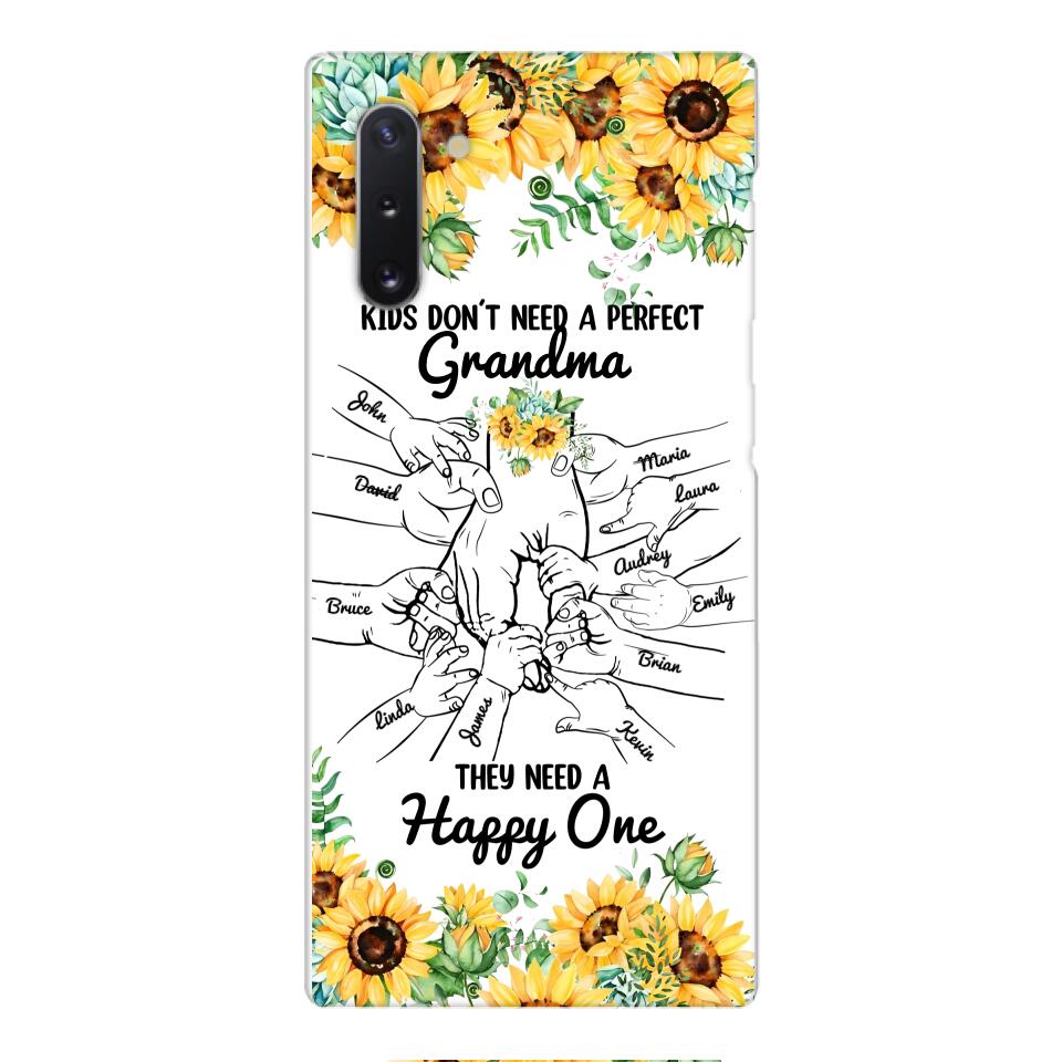 Personalized Kid don't need perfect Grandma Phone Case Printed 3T 1404