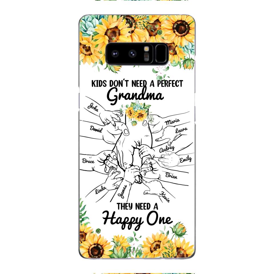 Personalized Kid don't need perfect Grandma Phone Case Printed 3T 1404