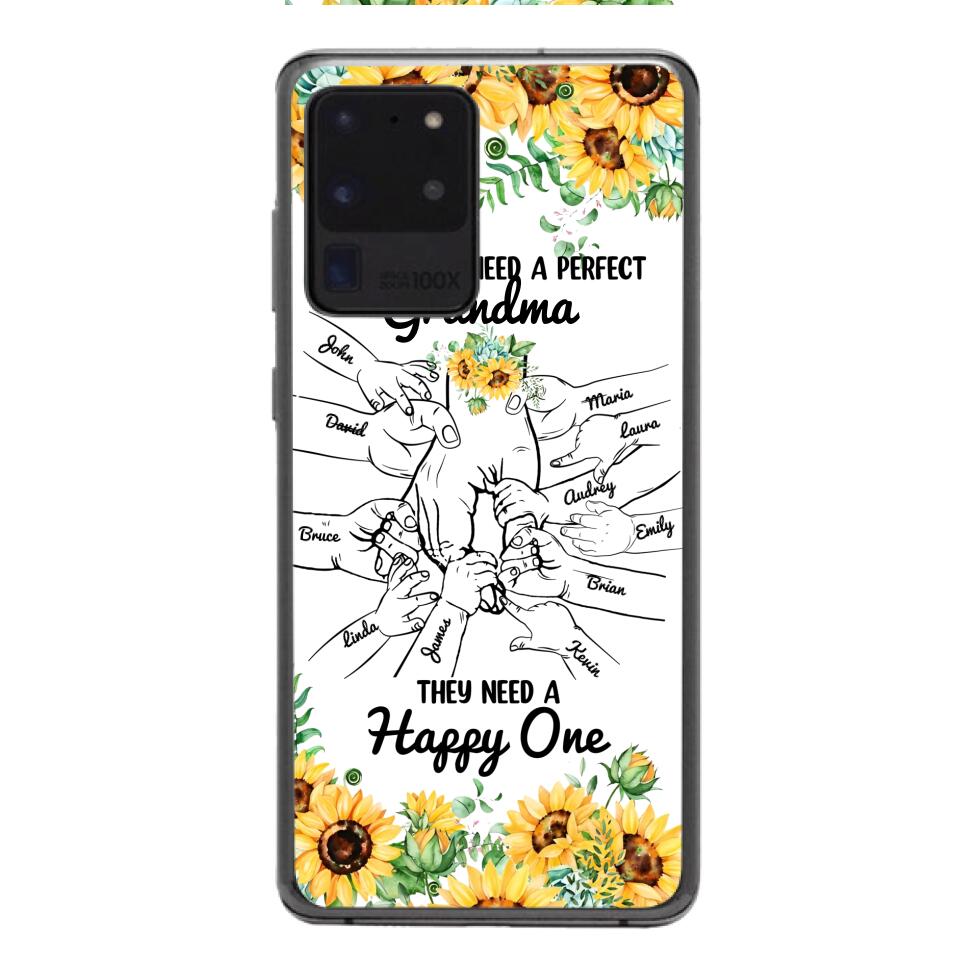 Personalized Kid don't need perfect Grandma Phone Case Printed 3T 1404