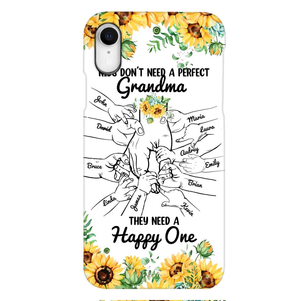 Personalized Kid don't need perfect Grandma Phone Case Printed 3T 1404