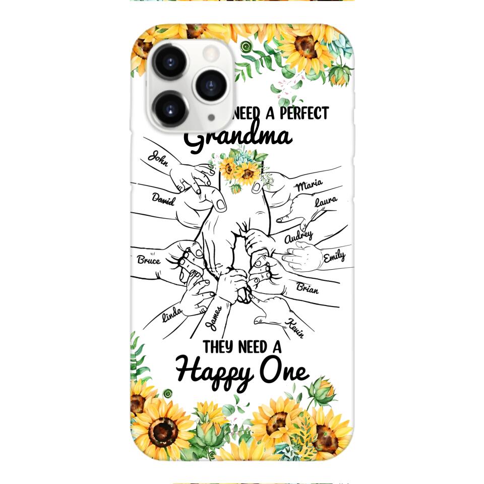 Personalized Kid don't need perfect Grandma Phone Case Printed 3T 1404