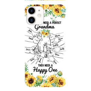 Personalized Kid don't need perfect Grandma Phone Case Printed 3T 1404