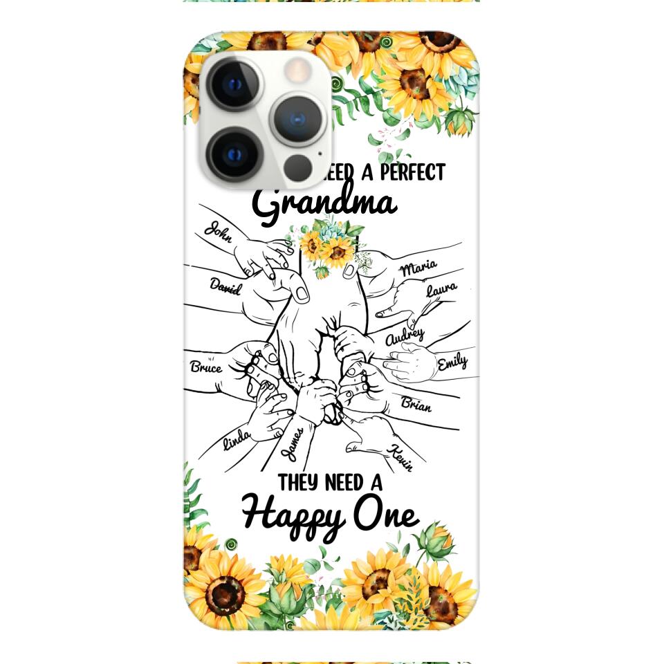 Personalized Kid don't need perfect Grandma Phone Case Printed 3T 1404