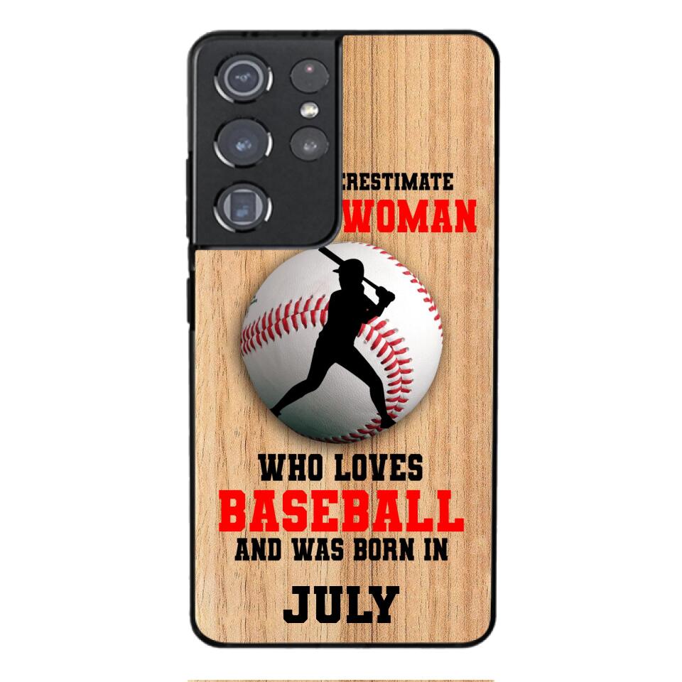 PERSONALIZED OLD WOMAN BASEBALL PHONECASE M3Q 1404