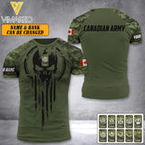 DH Personalized Canadian Soldier/Veterans Tshirt 3D Printed DT1404