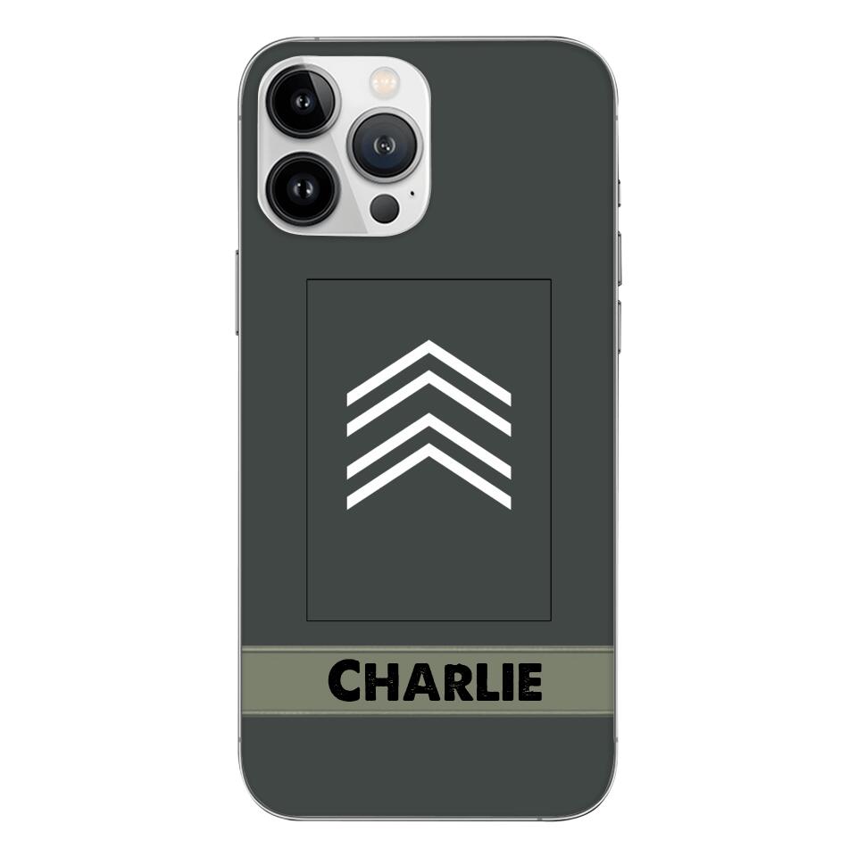 Personalized Belgian Soldier Phone Case Printed 22APR-HC14