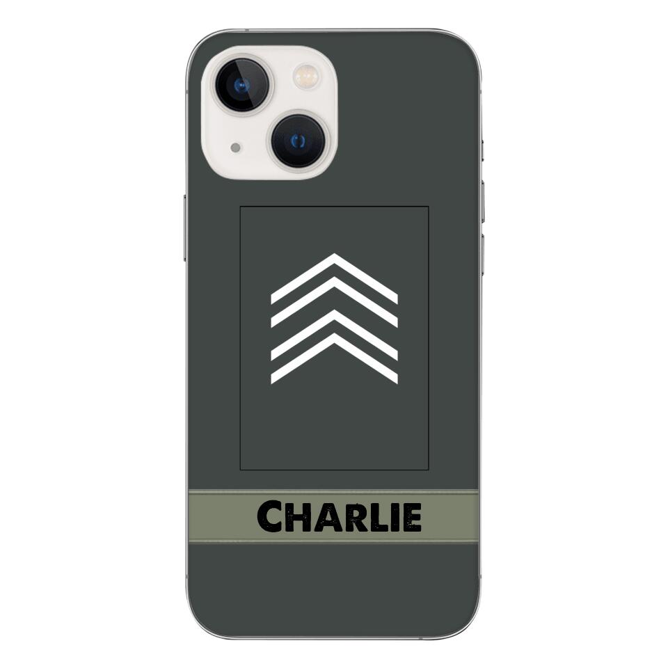 Personalized Belgian Soldier Phone Case Printed 22APR-HC14