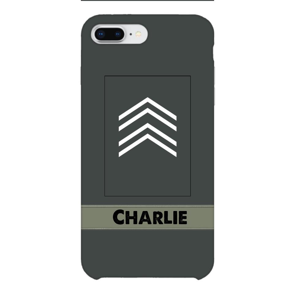 Personalized Belgian Soldier Phone Case Printed 22APR-HC14