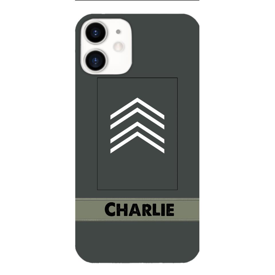 Personalized Belgian Soldier Phone Case Printed 22APR-HC14