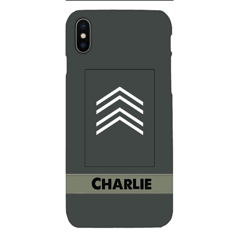 Personalized Belgian Soldier Phone Case Printed 22APR-HC14