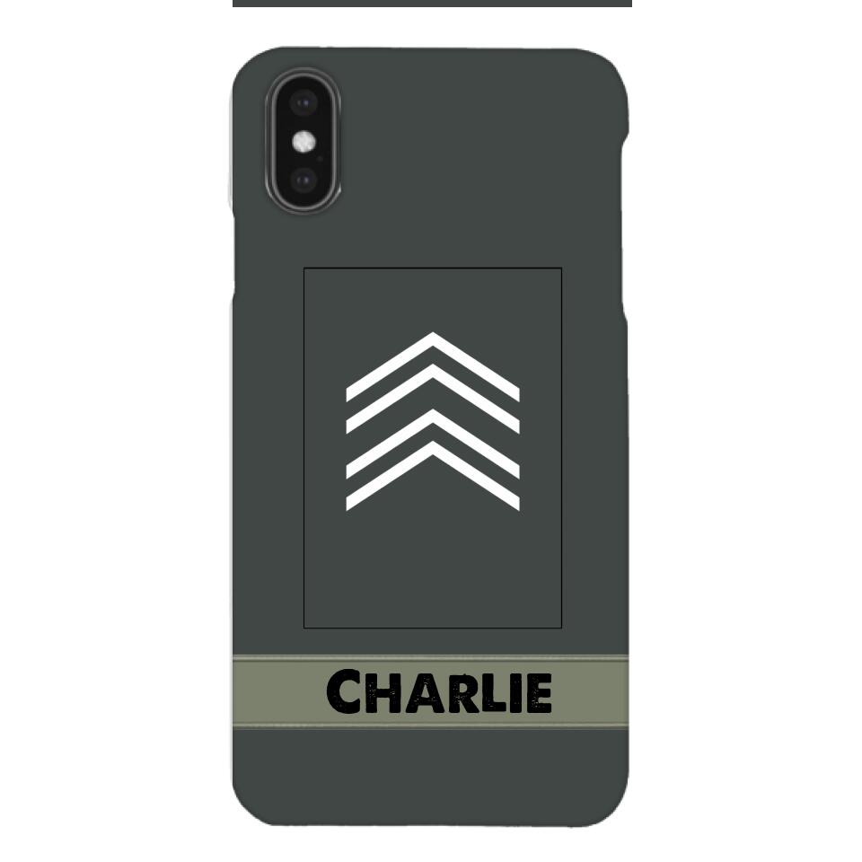 Personalized Belgian Soldier Phone Case Printed 22APR-HC14