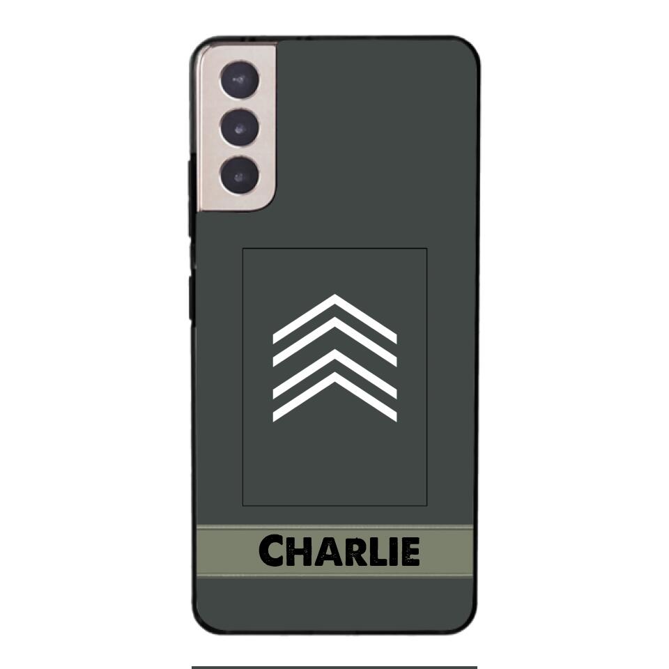 Personalized Belgian Soldier Phone Case Printed 22APR-HC14
