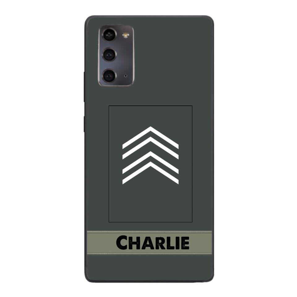 Personalized Belgian Soldier Phone Case Printed 22APR-HC14