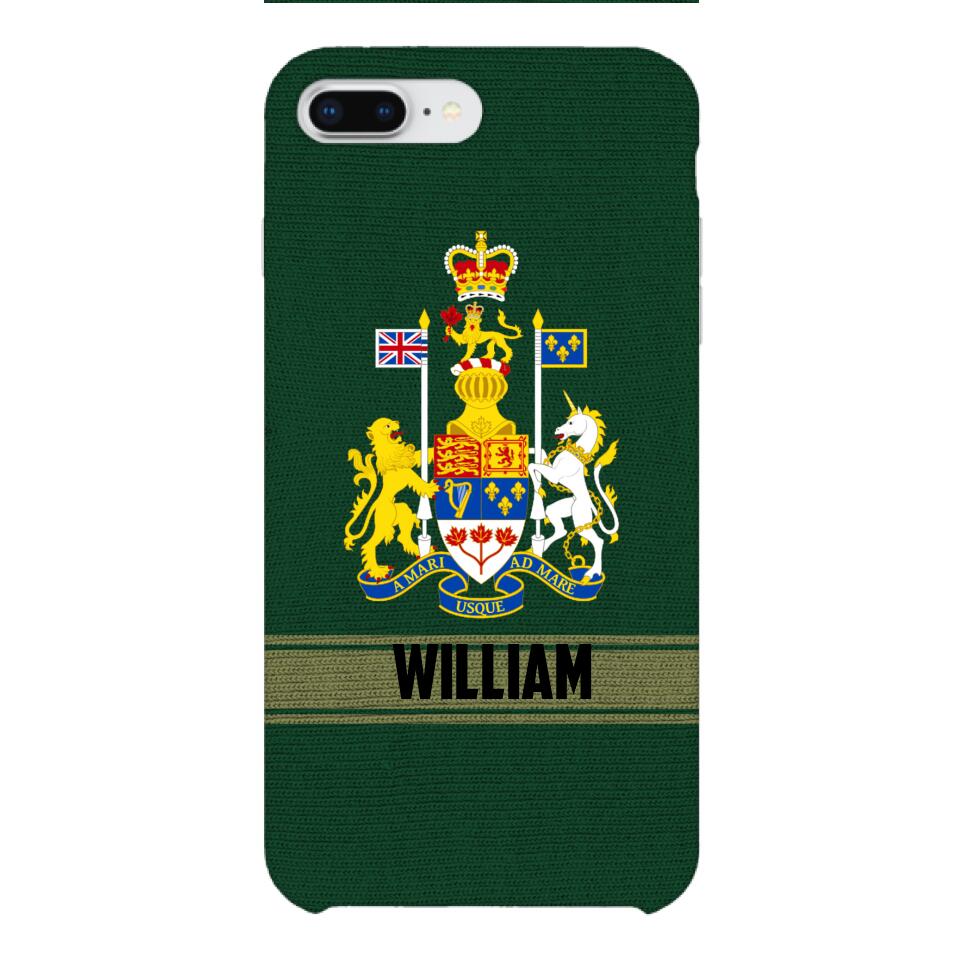 Personalized Canadian Soldier Phone Case Printed 22APR-HQ14