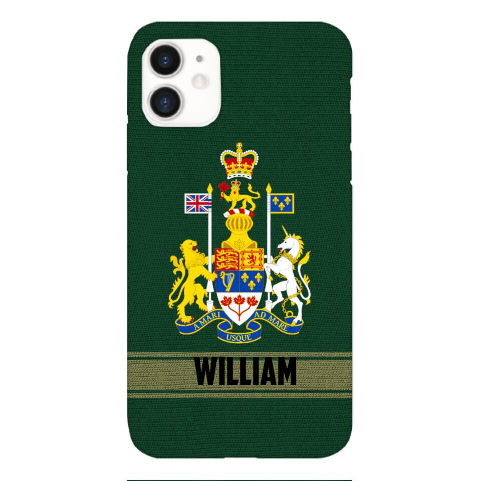 Personalized Canadian Soldier Phone Case Printed 22APR-HQ14