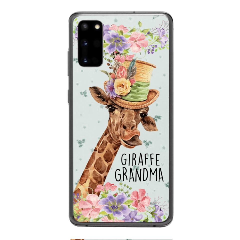 PERSONALIZED GIRAFFE GRANDMA PHONECASE QTVQ1604