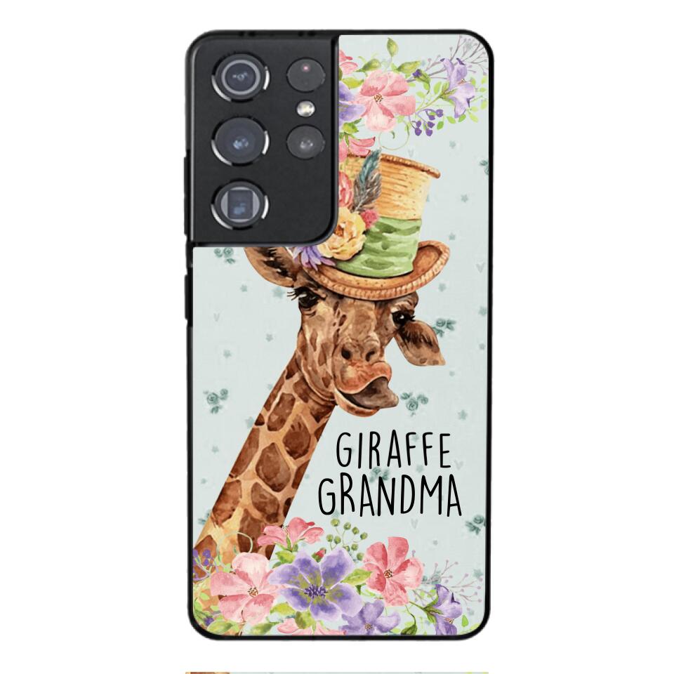 PERSONALIZED GIRAFFE GRANDMA PHONECASE QTVQ1604