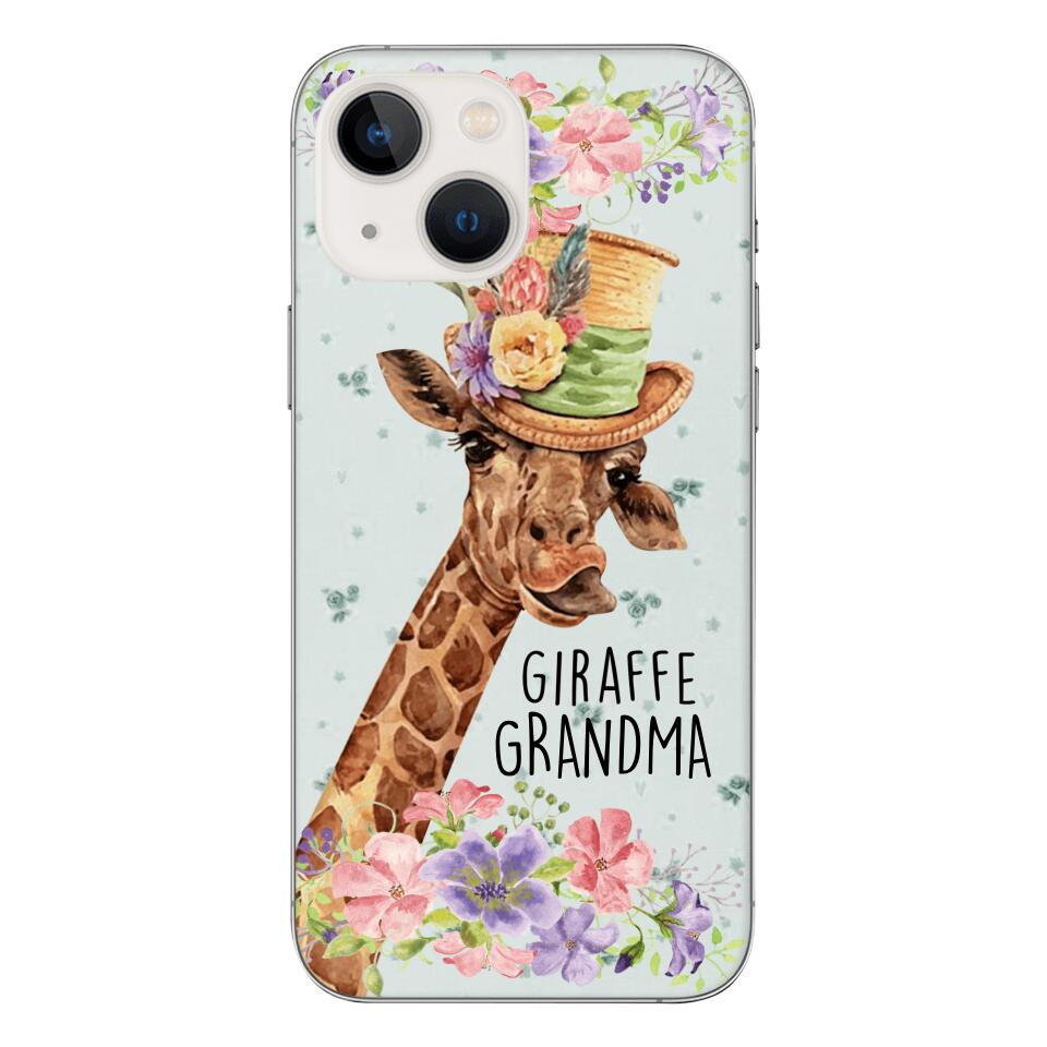 PERSONALIZED GIRAFFE GRANDMA PHONECASE QTVQ1604