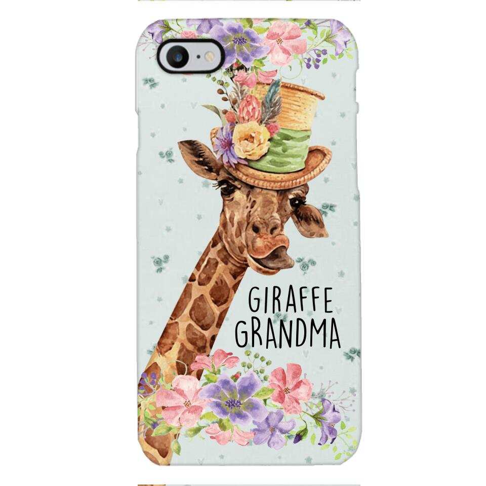 PERSONALIZED GIRAFFE GRANDMA PHONECASE QTVQ1604