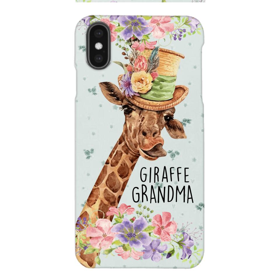 PERSONALIZED GIRAFFE GRANDMA PHONECASE QTVQ1604