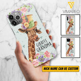PERSONALIZED GIRAFFE GRANDMA PHONECASE QTVQ1604