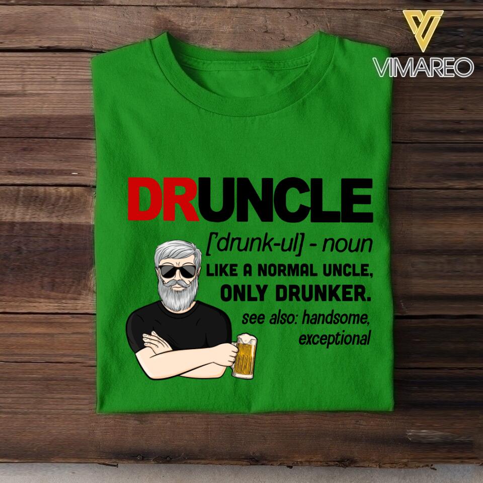 DH Personalized Druncle Man Tshirt Printed HQ1604