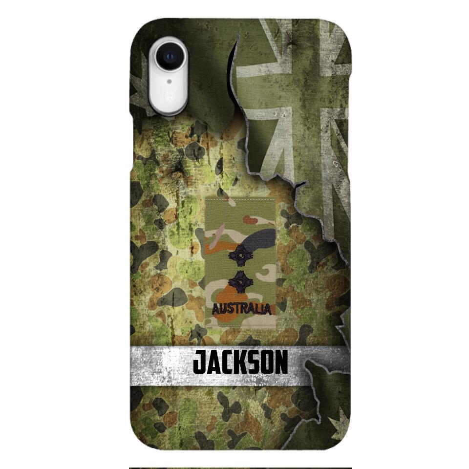 DH Personalized Australian Soldier Phone Case Printed HQ1804