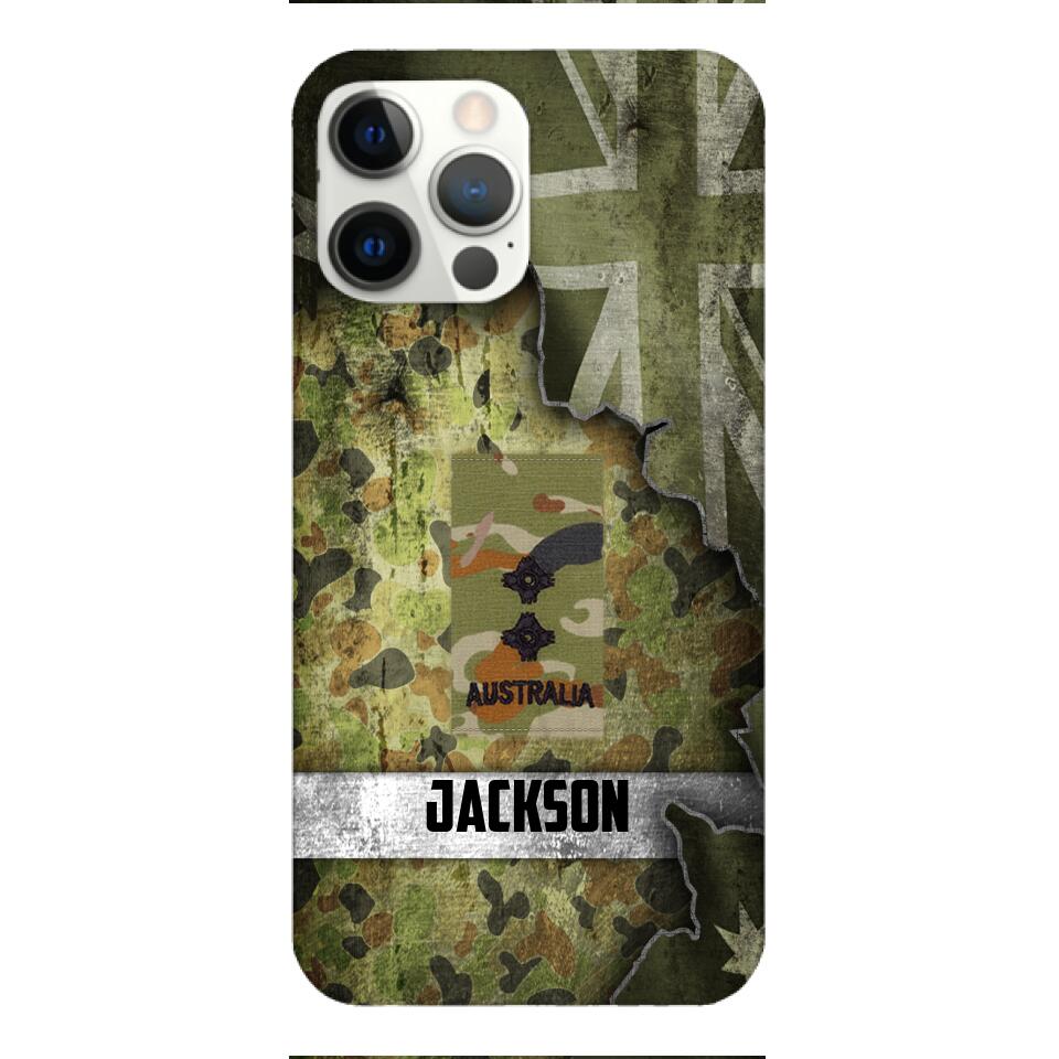 DH Personalized Australian Soldier Phone Case Printed HQ1804