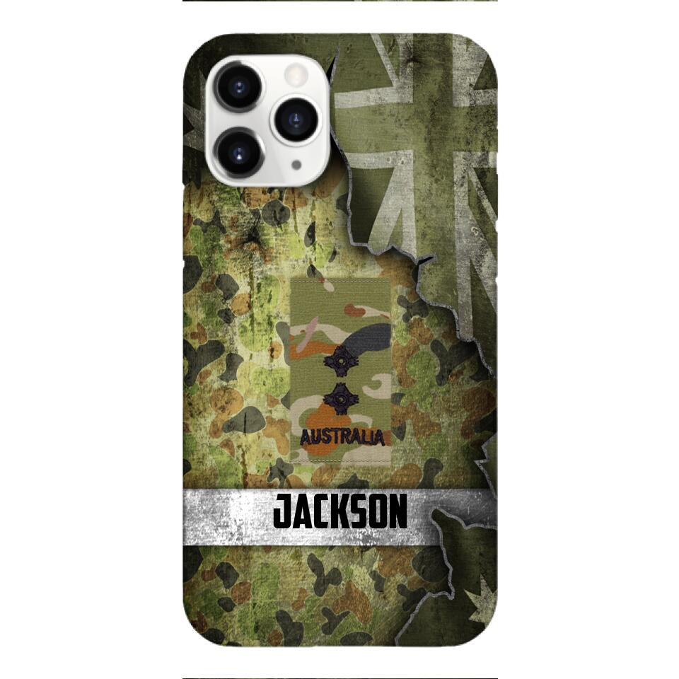 DH Personalized Australian Soldier Phone Case Printed HQ1804