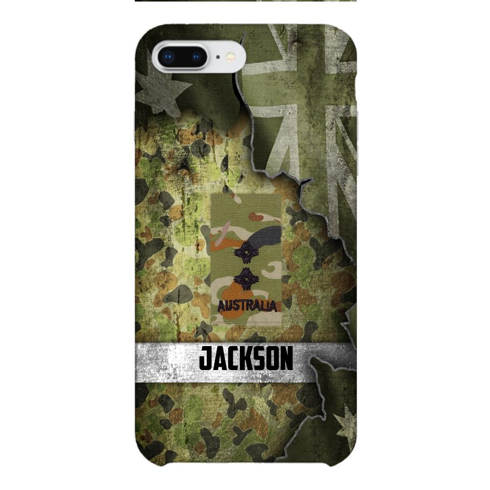 DH Personalized Australian Soldier Phone Case Printed HQ1804